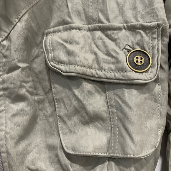 Bebe faux leather cropped jacket - Picture 3 of 4